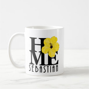 HOME Sebastian 11oz  yellow hibiscus Coffee Mug