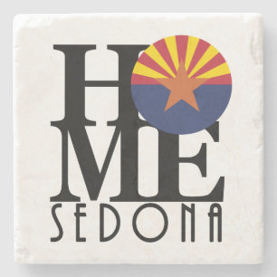 HOME Sedona Arizona Stone Coaster