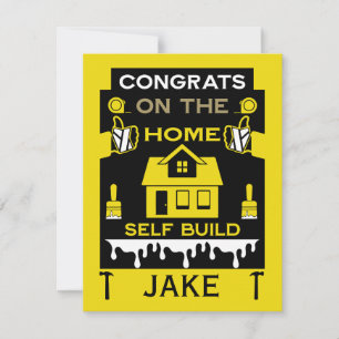 Home Self Build Congratulation Card