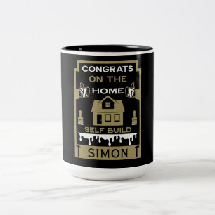 Home Self Build Congratulation Two-Tone Coffee Mug