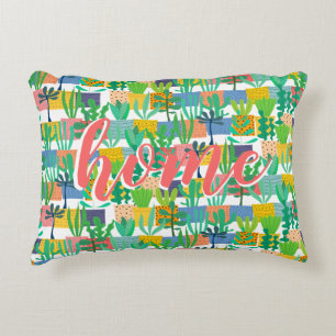Home Sentiment Pots and Plants Decorative Cushion