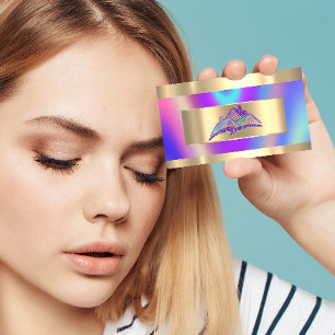 Home Services Estate Agency QRCode Logo Holograph Business Card