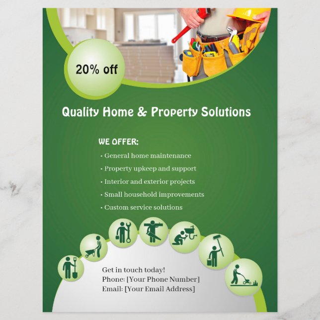 Home Services Flyer Template (Front)