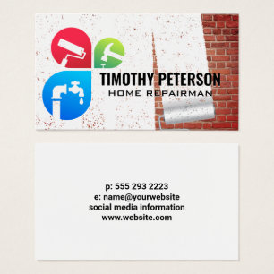 Home Services   Painted Red Brick Wall