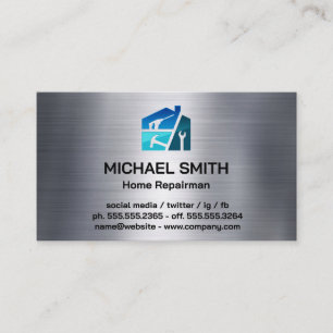 Home Services Repair Contractor Hand Tools Business Card
