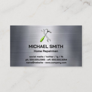 Home Services Repair   Hardware Hand Tools Business Card