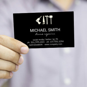Home Services Repair   Hardware Tools   Handyman Business Card