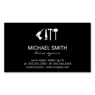 Home Services Repair Hardware Tools Handyman Magnetic Business Card