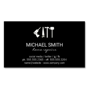 Home Services Repair   Hardware Tools   Handyman Magnetic Business Card