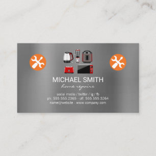 Home Services Repairman   Appliances   Tech Business Card