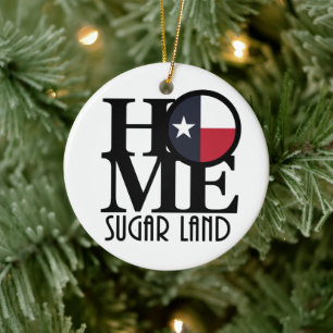 HOME Sgar Land Texas Ceramic Ornament