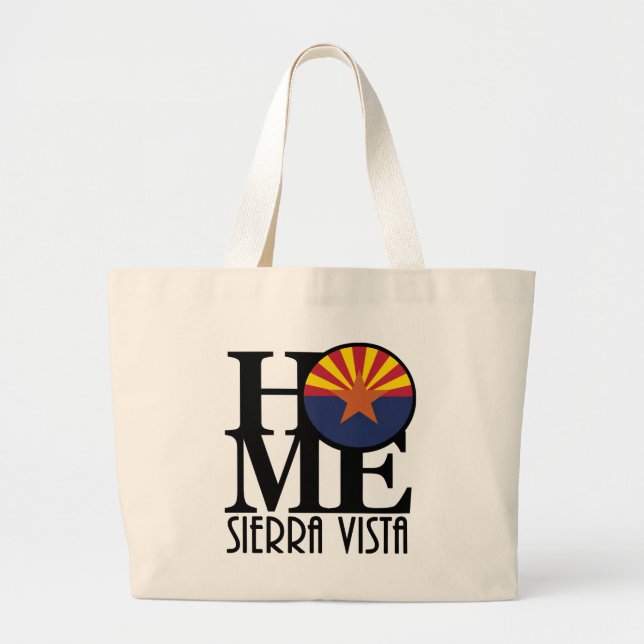 HOME Sierra Vista Arizona Large Tote Bag (Front)