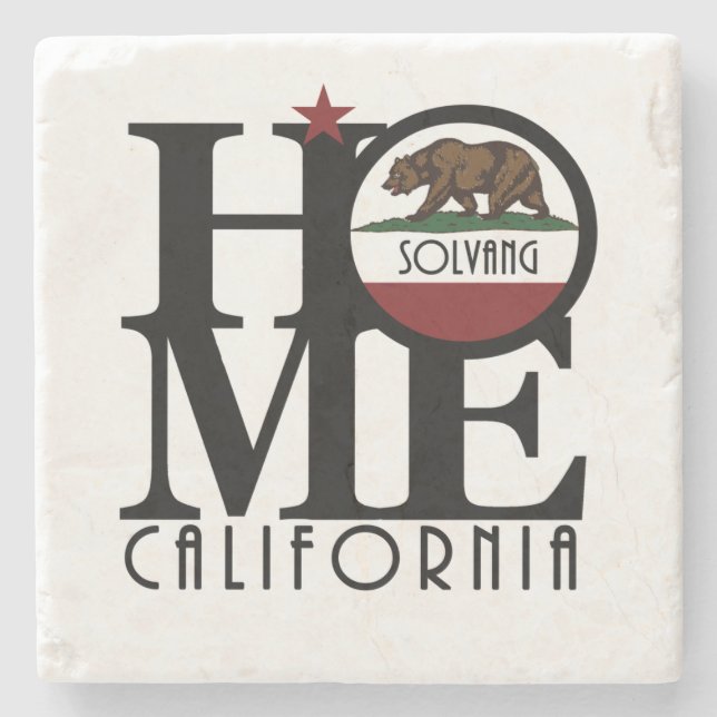 HOME Solvang California Stone Coaster (Front)