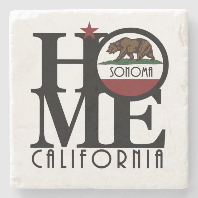HOME SonomaCalifornia Stone Coaster (Front)
