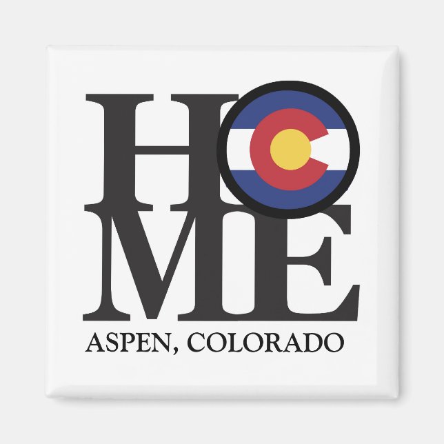 HOME spen Colorado 4x4" Magnet (Front)