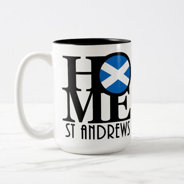 HOME St Andrews Scotland 15oz Two-Tone Coffee Mug (Left)