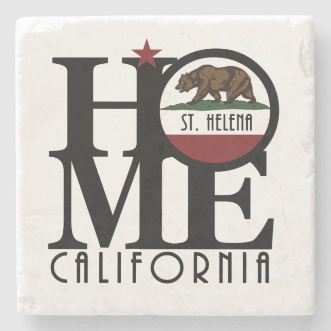 HOME St. Helena California Stone Coaster (Front)