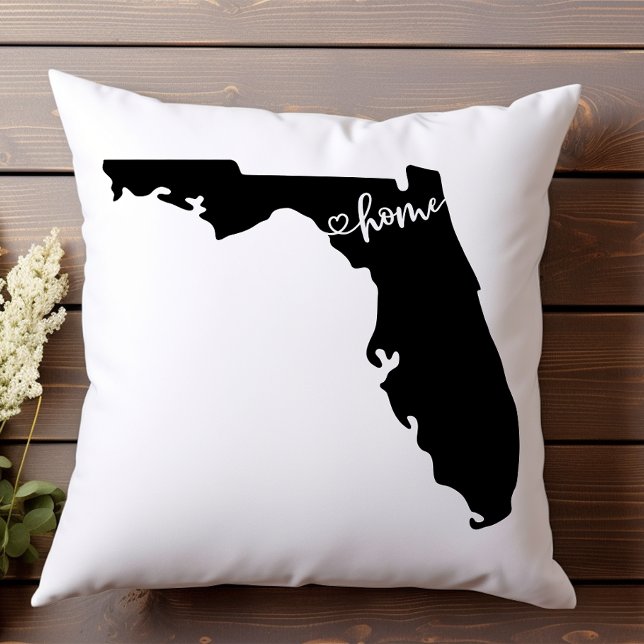 Home State Outline Heart Florida  Cushion (Creator Uploaded)