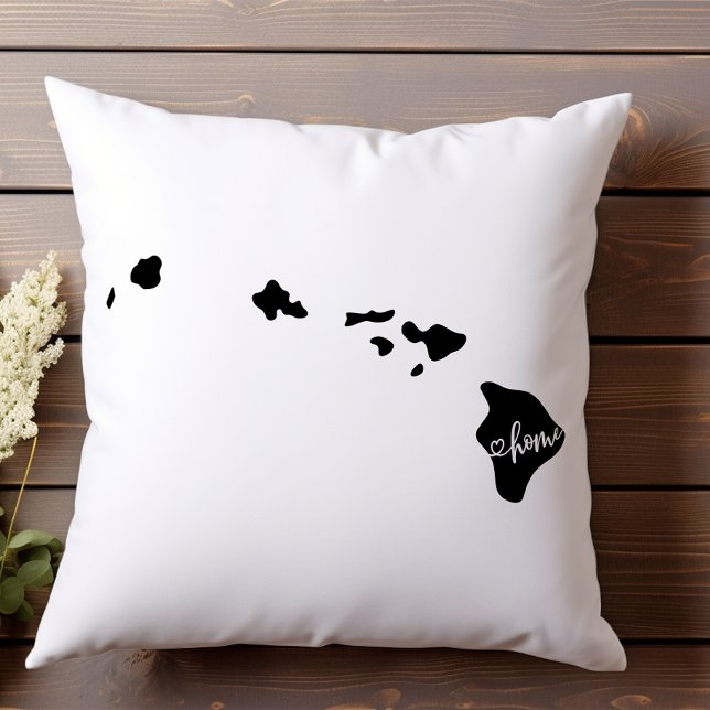 Home State Outline Heart Hawaii  Cushion (Creator Uploaded)