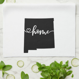 Home State Outline Heart New Mexico Tea Towel