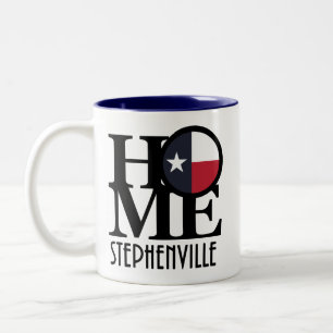 HOME Stephenville Texas Two-Tone Coffee Mug