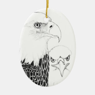 HOME STRONGER FL EAGLE NEST BOOK Ceramic Ornament