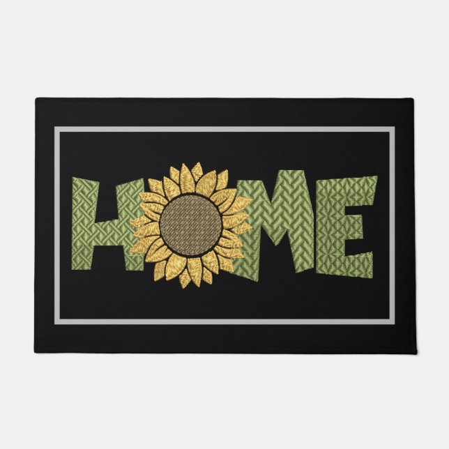 Home Sunflower  Doormat (Front)