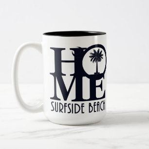 HOME Surfside Beach SC 15oz Two-Tone Coffee Mug