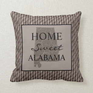Home Sweet Alabama Faux Weave Cushion