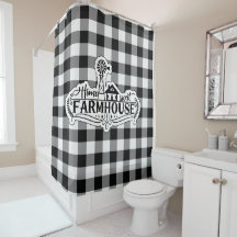 Home Sweet Farmhouse Black and White Buffalo Plaid