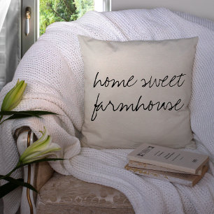 Home Sweet Farmhouse   Throw Pillow