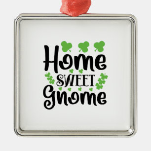 Home Sweet Gnome Metal Ornament