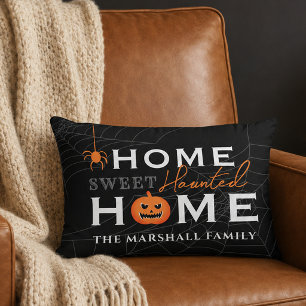 Home Sweet Haunted Home Personalized Halloween Decorative Cushion