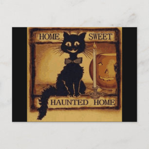 Home Sweet Haunted Home Postcard