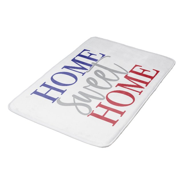 Home Sweet Home 4th Of July Bath Mat (Angled)