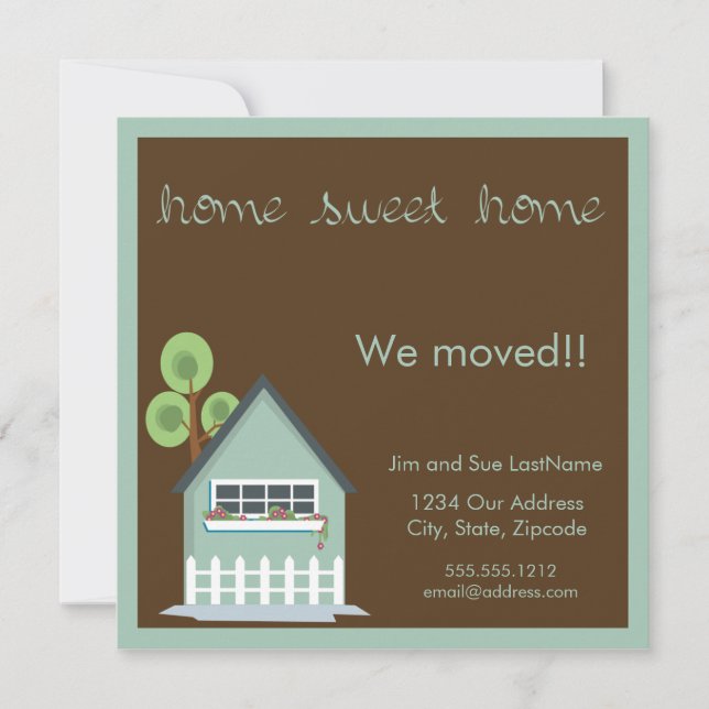 home sweet home announcement (Front)
