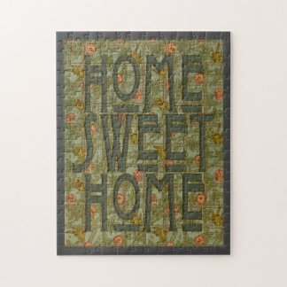 Home Sweet Home art nouveau style puzzle