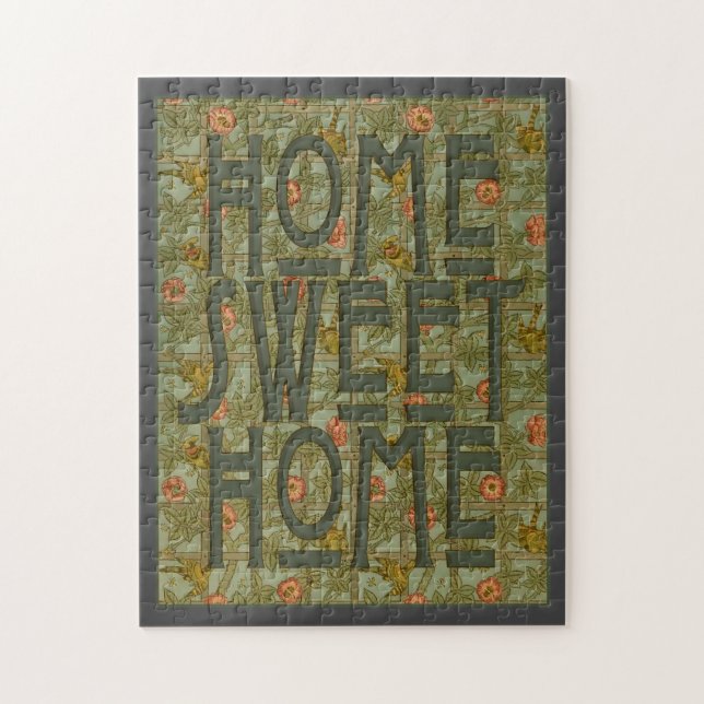 Home Sweet Home art nouveau style puzzle (Vertical)