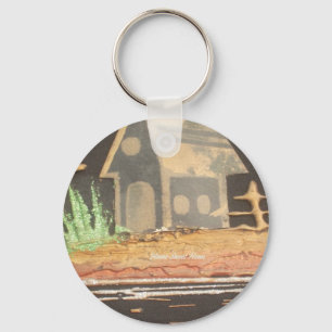 Home Sweet Home Art Print Key Ring