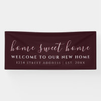 Home Sweet Home | Burgundy | Housewarming Party