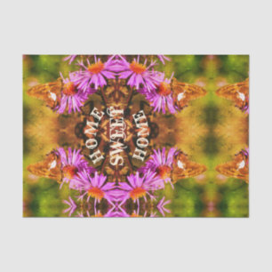 Home Sweet Home Butterfly Vintage Decoupage  Tissue Paper