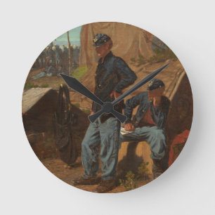 Home, Sweet Home, c.1863 (oil on canvas) Round Clock