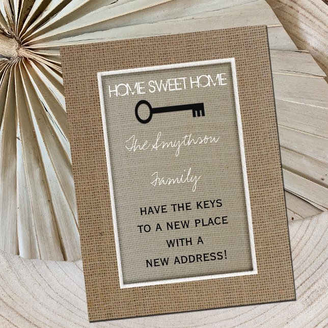 Home Sweet Home Change of Address Postcard - Key (Creator Uploaded)