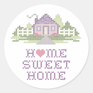 Home Sweet Home Classic Round Sticker