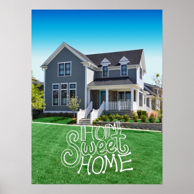 Home Sweet Home Custom Photo Poster (Front)