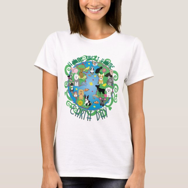 Home Sweet Home Earth Day Animals T-Shirt (Front)