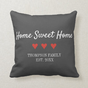 Home Sweet Home Family Name Cushion