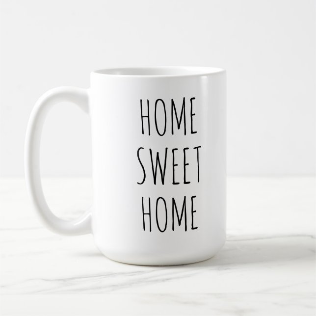 Home Sweet Home Farmhouse Decor Coffee Mug (Left)