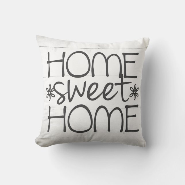 Home Sweet Home Farmhouse Pillow (Front)