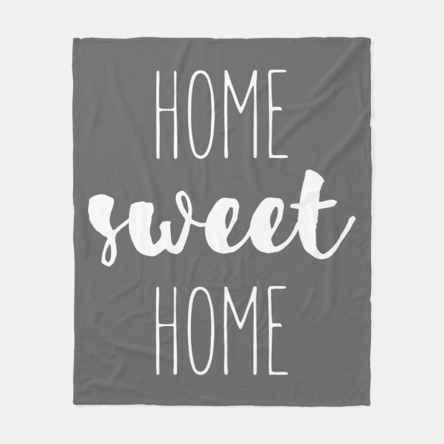 Home Sweet Home Fleece Blanket (Front)